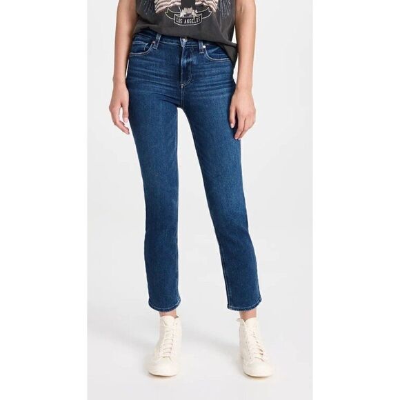 NWT PAIGE Sz 32 CINDY HIGH RISE STRAIGHT IN SUNCREST BLUE - Picture 6 of 6